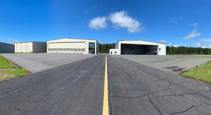 Elite Aircraft Services hangar facilities at Raleigh Executive Jetport